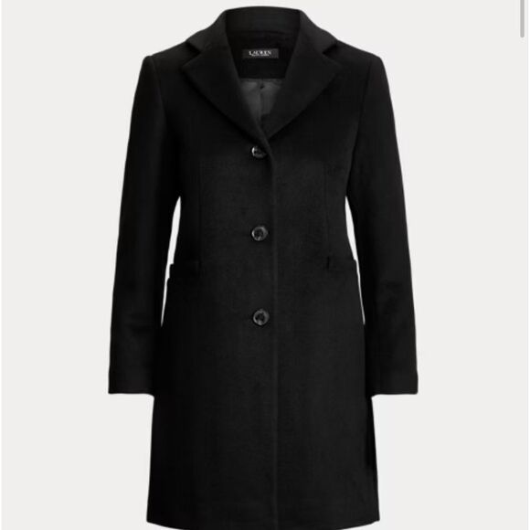 Lauren Ralph Lauren Wool Blend Reefer Coat size 8 NWT - Picture 2 of 8